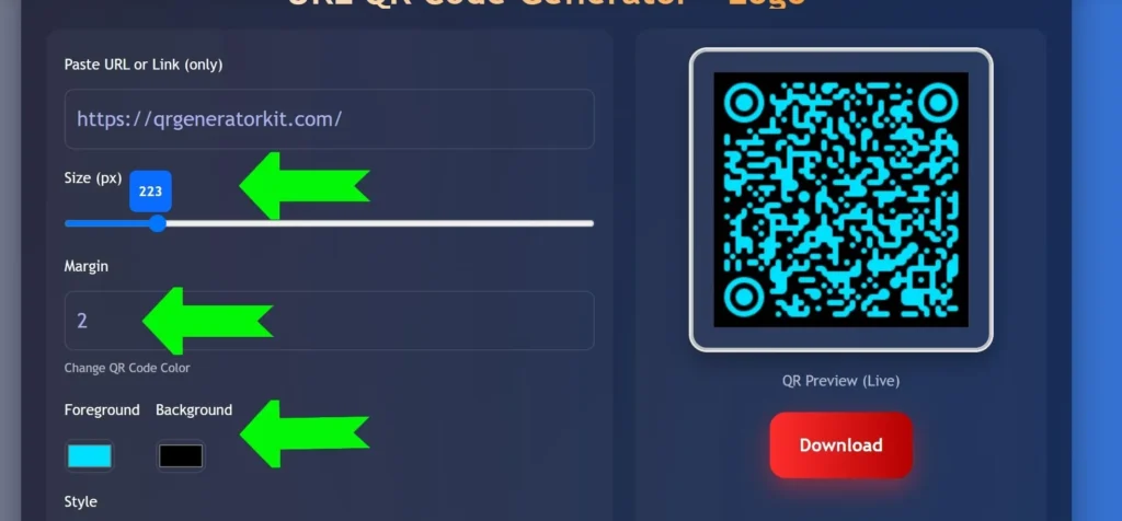 how to create customized qr code